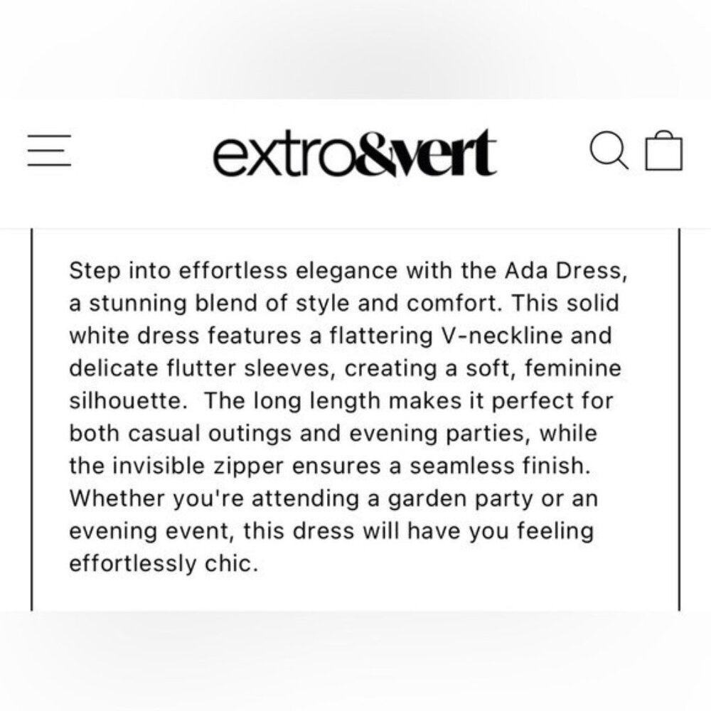 NWT Size XL - Extro&Vert Ada Flutter-Sleeve Broderie Midi Dress (NWT US$ 123) - Picture 6 of 16